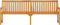 vidaXL - Tuinbank - 219 - cm - massief - acaciahout