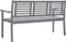 vidaXL - Tuinbank - 3-zits - 150 - cm - massief - eucalyptushout - grijs