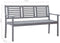 vidaXL - Tuinbank - 3-zits - 150 - cm - massief - eucalyptushout - grijs
