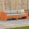 vidaXL - Tuinbank - 3-zits - 189x60x62 - cm - massief - grenenhout - wasbruin