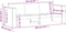 vidaXL - Tuinbank - 3-zits - 189x60x62 - cm - massief - grenenhout - wit