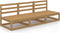 vidaXL - Tuinbank - 3-zits - massief - grenenhout - honingbruin