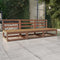 vidaXL - Tuinbank - 3-zits - massief - grenenhout - honingbruin