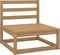 vidaXL - Tuinbank - 3-zits - massief - grenenhout - honingbruin