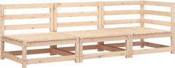 vidaXL - Tuinbank - 3-zits - massief - grenenhout