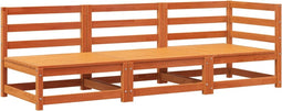 vidaXL - Tuinbank - 3-zits - massief - grenenhout - wasbruin