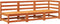 vidaXL - Tuinbank - 3-zits - massief - grenenhout - wasbruin