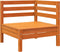 vidaXL - Tuinbank - 3-zits - massief - grenenhout - wasbruin