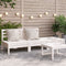 vidaXL - Tuinbank - 3-zits - massief - grenenhout - wit