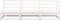 vidaXL - Tuinbank - 3-zits - massief - grenenhout - wit
