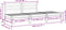 vidaXL - Tuinbank - 3-zits - massief - grenenhout - wit