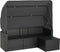 vidaXL - Tuinbank - 3-zits - met - dak - en - voetenbank - poly - rattan - zwart