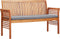 vidaXL - Tuinbank - 3-zits - met - kussen - 150 - cm - massief - acaciahout