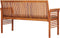 vidaXL - Tuinbank - 3-zits - met - kussen - 150 - cm - massief - acaciahout