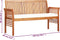 vidaXL - Tuinbank - 3-zits - met - kussen - 150 - cm - massief - acaciahout