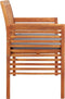 vidaXL - Tuinbank - 3-zits - met - kussen - 150 - cm - massief - acaciahout