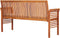 vidaXL - Tuinbank - 3-zits - met - kussen - 150 - cm - massief - acaciahout