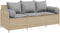 vidaXL - Tuinbank - 3-zits - met - kussens - poly - rattan - beige