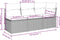 vidaXL - Tuinbank - 3-zits - met - kussens - poly - rattan - beige