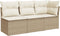 vidaXL - Tuinbank - 3-zits - met - kussens - poly - rattan - beige