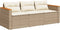 vidaXL - Tuinbank - 3-zits - met - kussens - poly - rattan - beige