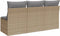vidaXL - Tuinbank - 3-zits - met - kussens - poly - rattan - beige