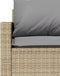 vidaXL - Tuinbank - 3-zits - met - kussens - poly - rattan - beige
