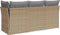 vidaXL - Tuinbank - 3-zits - met - kussens - poly - rattan - beige