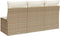 vidaXL - Tuinbank - 3-zits - met - kussens - poly - rattan - beige