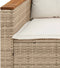 vidaXL - Tuinbank - 3-zits - met - kussens - poly - rattan - beige