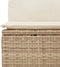 vidaXL - Tuinbank - 3-zits - met - kussens - poly - rattan - beige