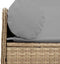 vidaXL - Tuinbank - 3-zits - met - kussens - poly - rattan - beige