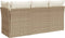 vidaXL - Tuinbank - 3-zits - met - kussens - poly - rattan - beige