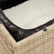 vidaXL - Tuinbank - 3-zits - met - kussens - poly - rattan - beige