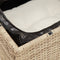 vidaXL - Tuinbank - 3-zits - met - kussens - poly - rattan - beige