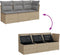 vidaXL - Tuinbank - 3-zits - met - kussens - poly - rattan - beige