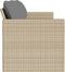 vidaXL - Tuinbank - 3-zits - met - kussens - poly - rattan - beige