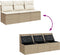 vidaXL - Tuinbank - 3-zits - met - kussens - poly - rattan - beige
