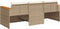 vidaXL - Tuinbank - 3-zits - met - kussens - poly - rattan - beige
