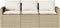 vidaXL - Tuinbank - 3-zits - met - kussens - poly - rattan - beige