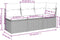 vidaXL - Tuinbank - 3-zits - met - kussens - poly - rattan - bruin
