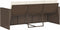 vidaXL - Tuinbank - 3-zits - met - kussens - poly - rattan - bruin