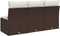vidaXL - Tuinbank - 3-zits - met - kussens - poly - rattan - bruin