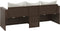 vidaXL - Tuinbank - 3-zits - met - kussens - poly - rattan - bruin