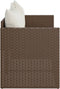 vidaXL - Tuinbank - 3-zits - met - kussens - poly - rattan - bruin