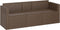 vidaXL - Tuinbank - 3-zits - met - kussens - poly - rattan - bruin