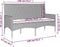 vidaXL - Tuinbank - 3-zits - met - kussens - poly - rattan - bruin