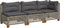 vidaXL - Tuinbank - 3-zits - met - kussens - poly - rattan - grijs