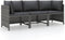 vidaXL - Tuinbank - 3-zits - met - kussens - poly - rattan - grijs