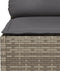 vidaXL - Tuinbank - 3-zits - met - kussens - poly - rattan - grijs